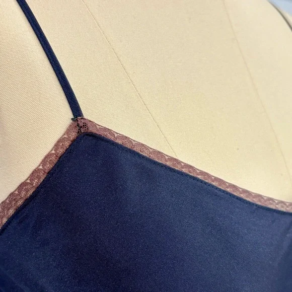 Vintage 90s Betsey Johnson Bias Cut Silk Satin Slip Dress - Picture 4 of 5